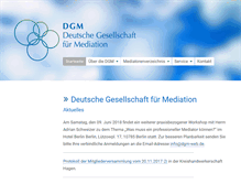 Tablet Screenshot of dgm-web.de